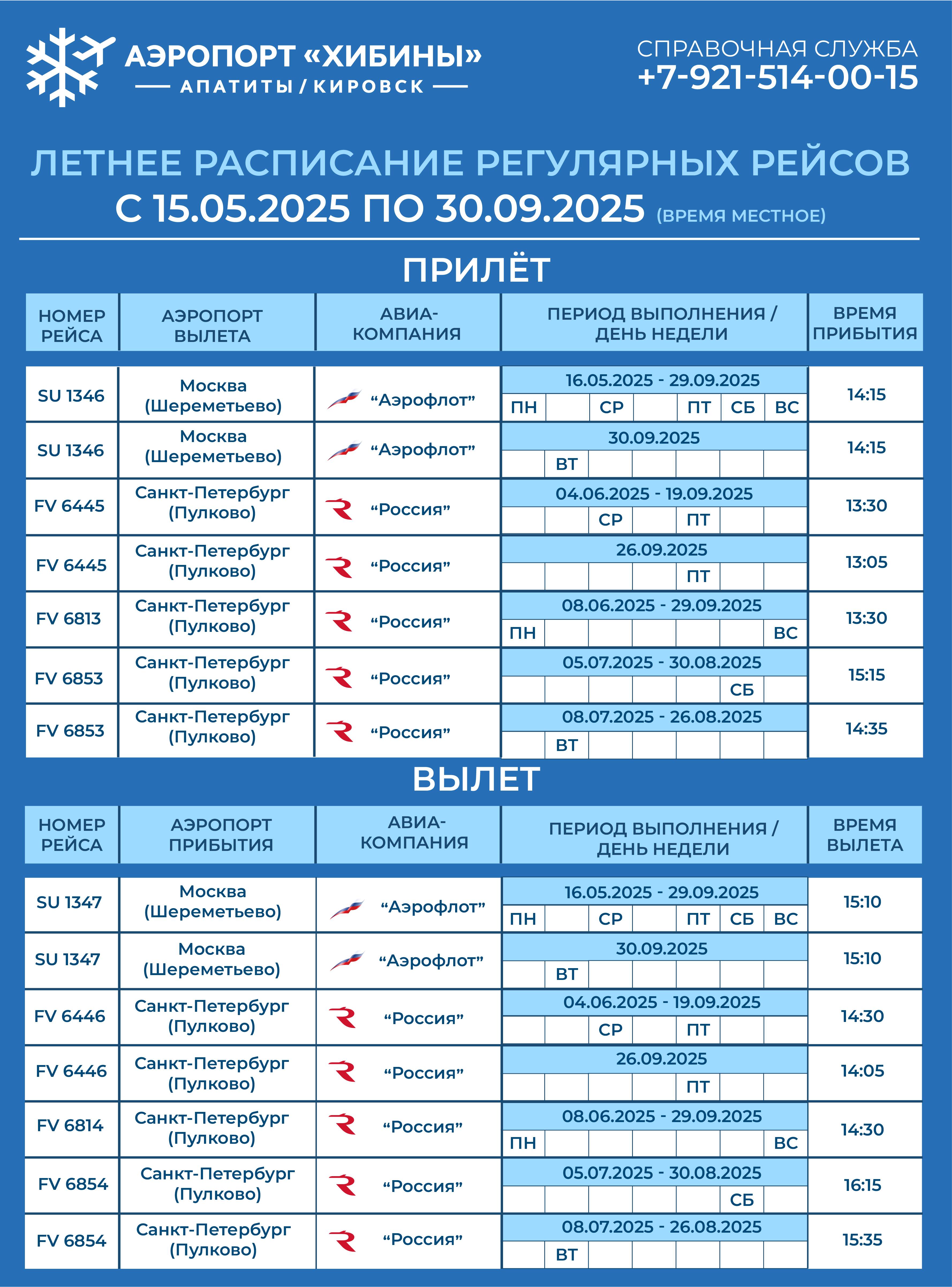 aero shedul 15 05 2025 30 09 2025